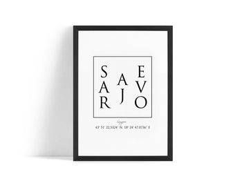 Poster - Sarajevo Coordinates