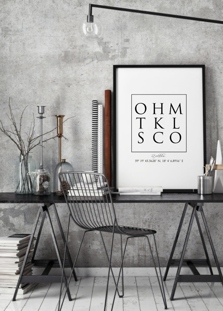 Poster - Stockholm Coordinates