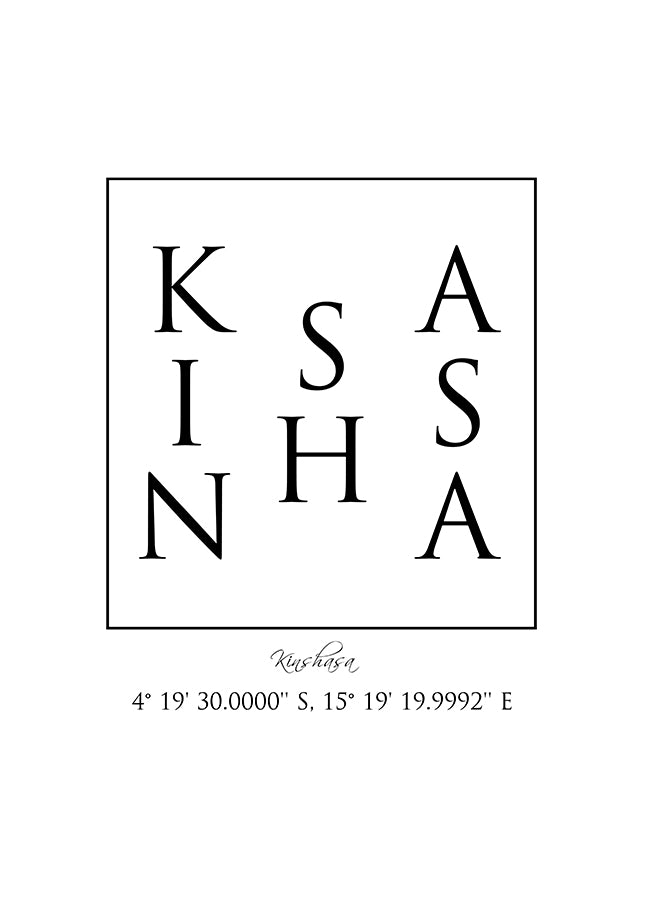 Poster - Kinshasa Coordinates