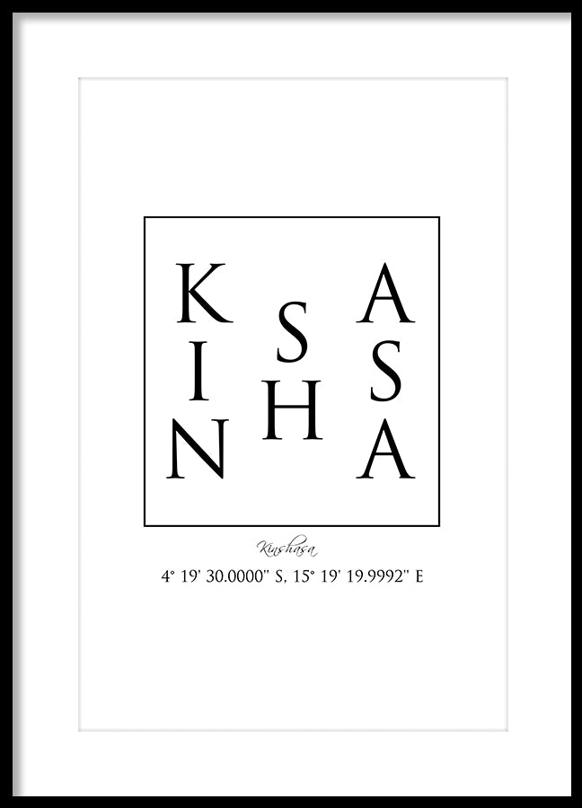 Poster - Kinshasa Coordinates