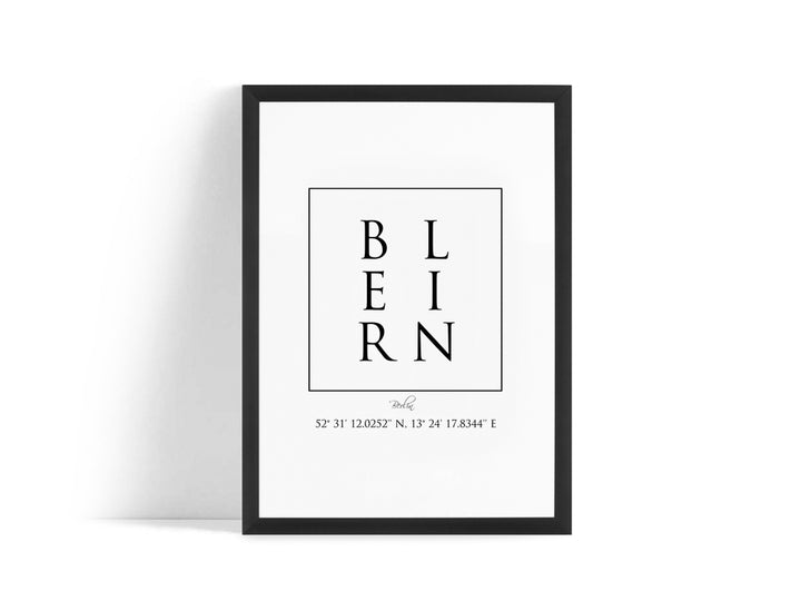 Poster - Berlin Coordinates