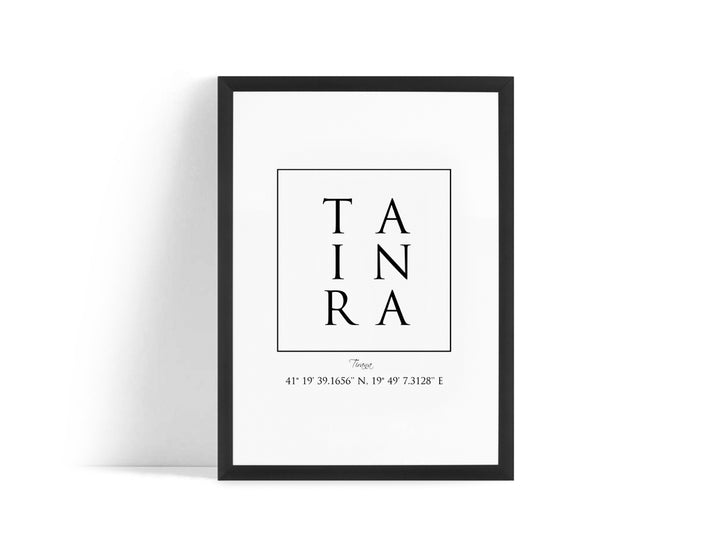 Poster - Tirana Coordinates
