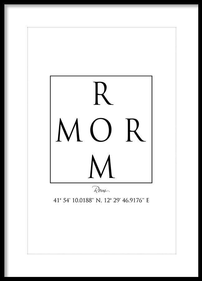 Poster - Rom Coordinates