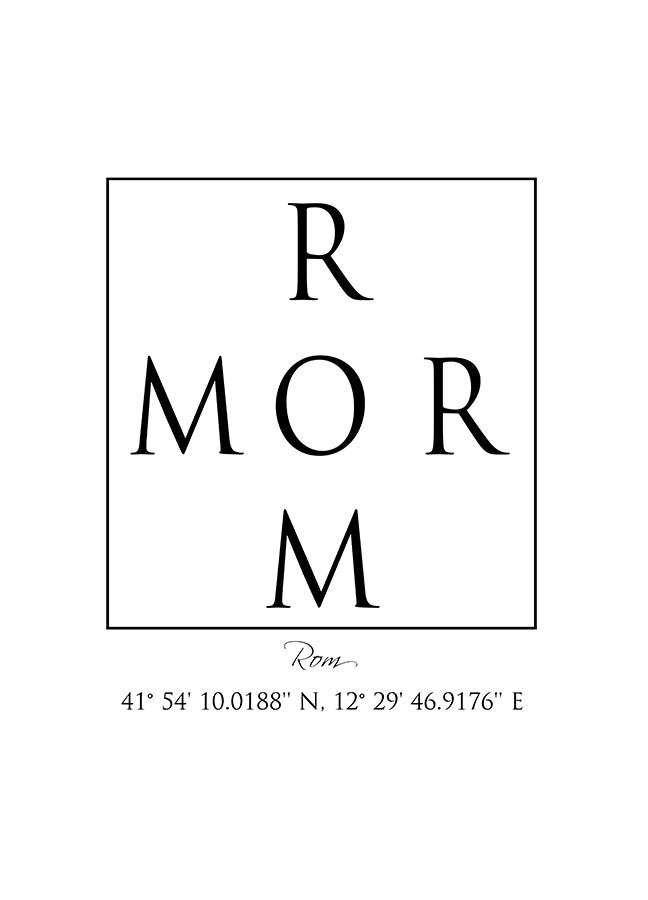 Poster - Rom Coordinates