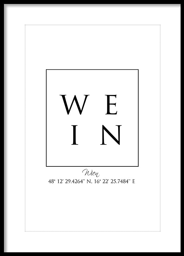 Poster - Wien Coordinates