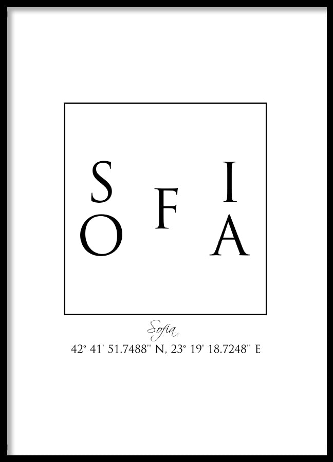 Poster - Sofia Coordinates