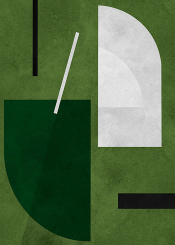 Canvastavla - Green Geometry