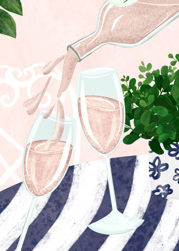 Canvastavla - Rosé Delight