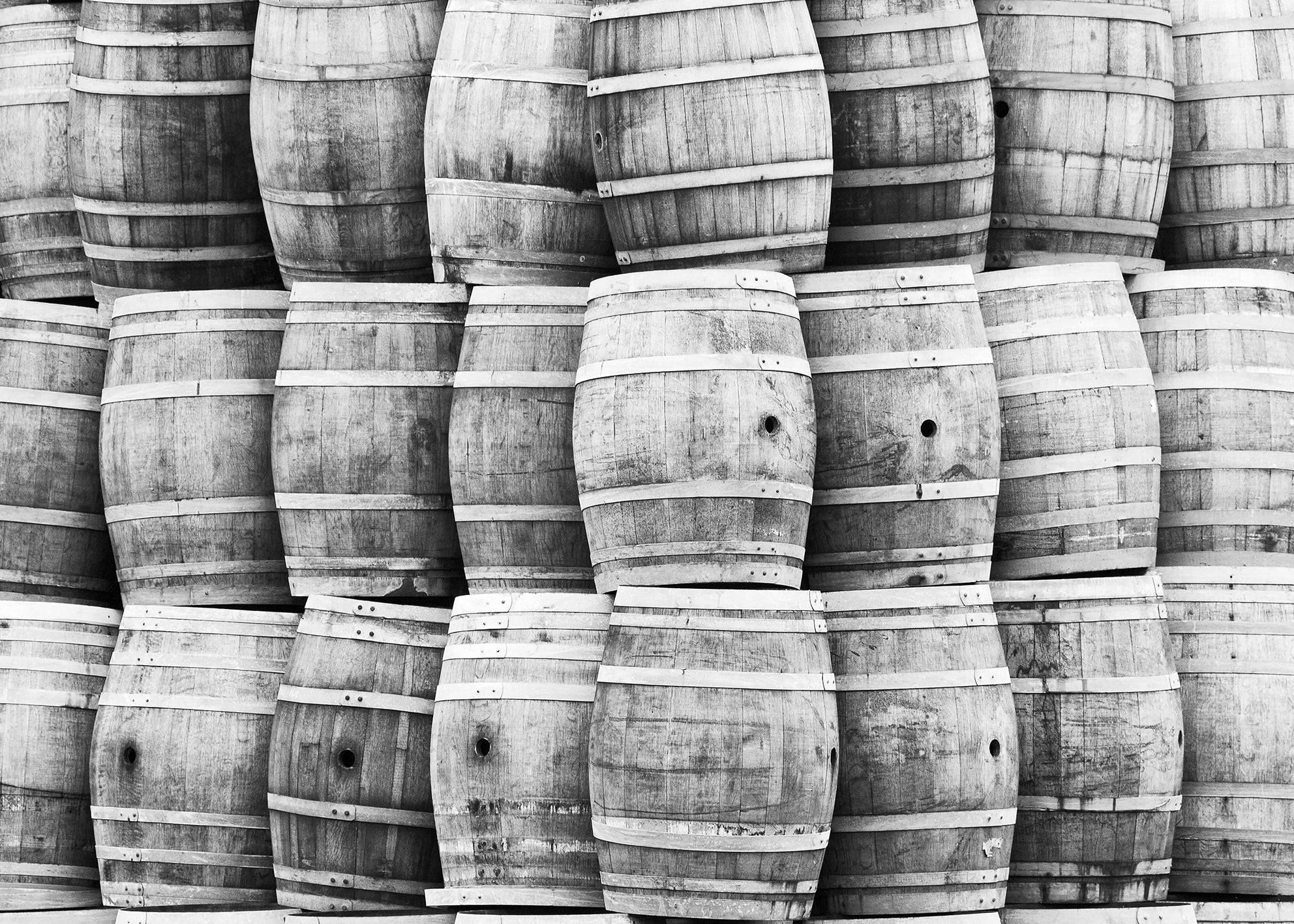 Canvastavla - Wine Barrels