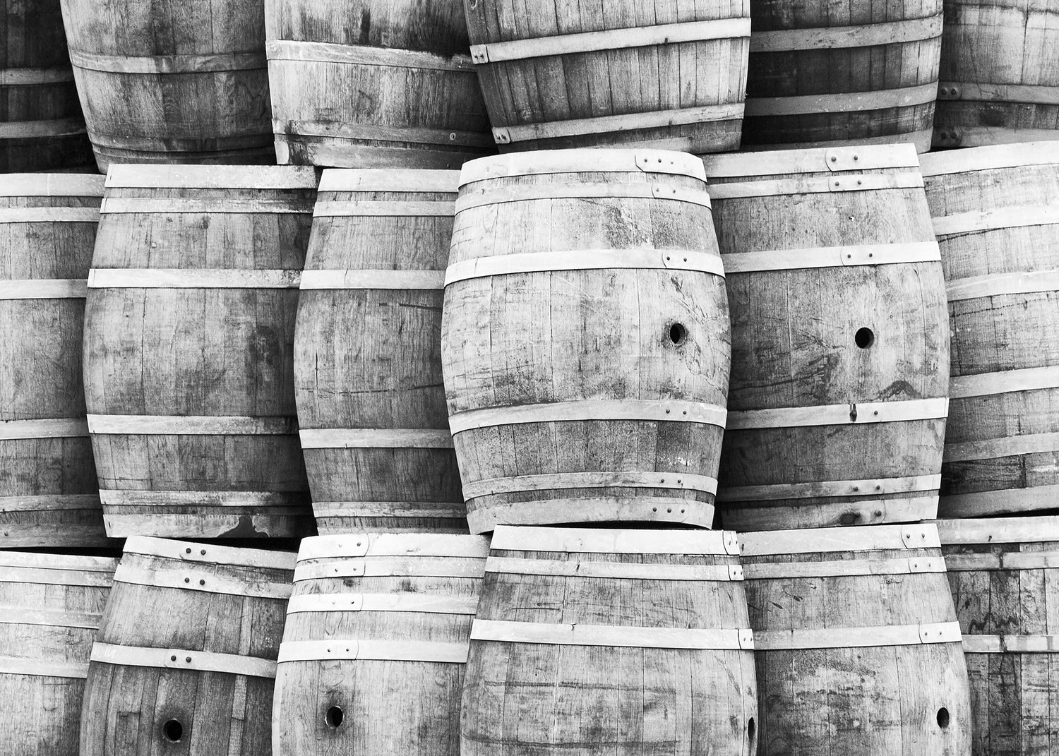 Canvastavla - Wine Barrels