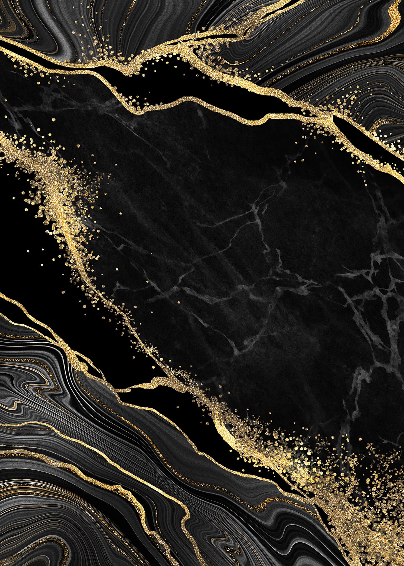 Ljuddämpande tavla - Golden Veins