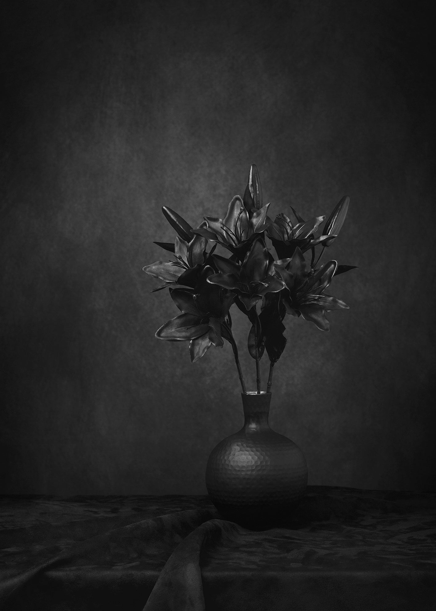 Ljuddämpande tavla - Black Lilies