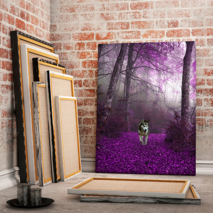Canvastavla - Purple forest