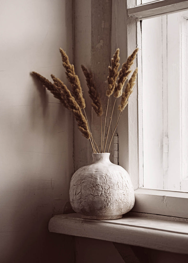 Canvastavla - Vase with Pampas