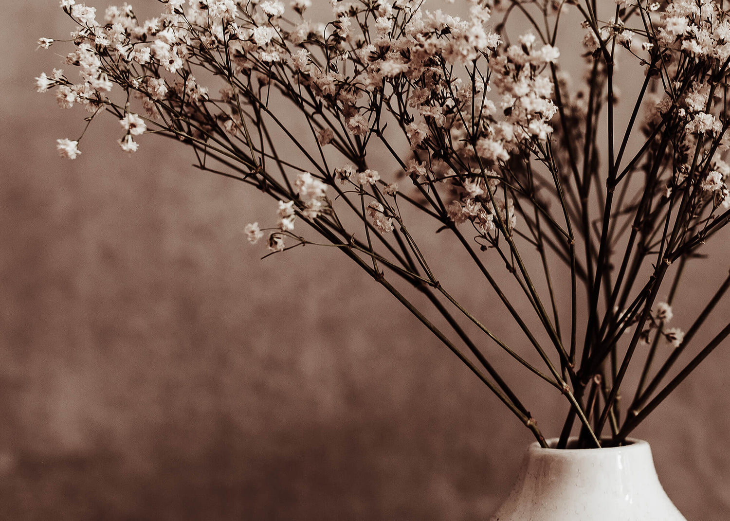 Canvastavla - Dried Twig flower