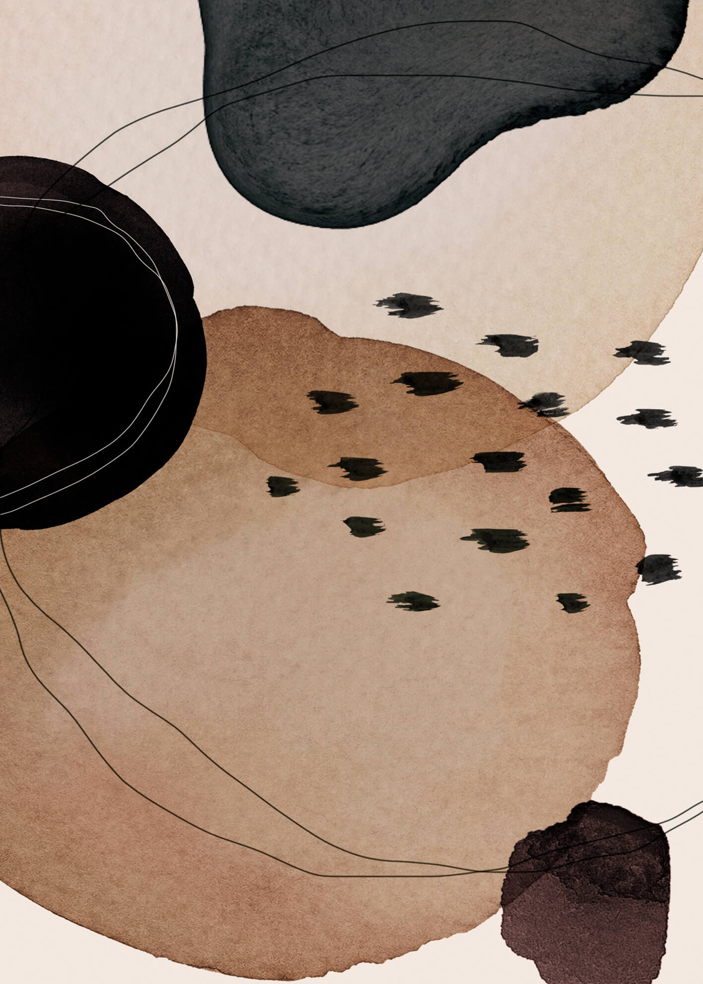 Canvastavla - Circle Graphic No2