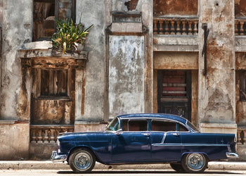 Canvastavla - Cuban Streetscape