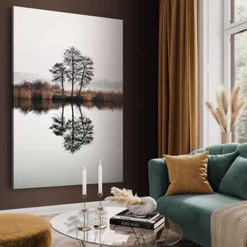 Canvastavla - Tree Lake and Reflections
