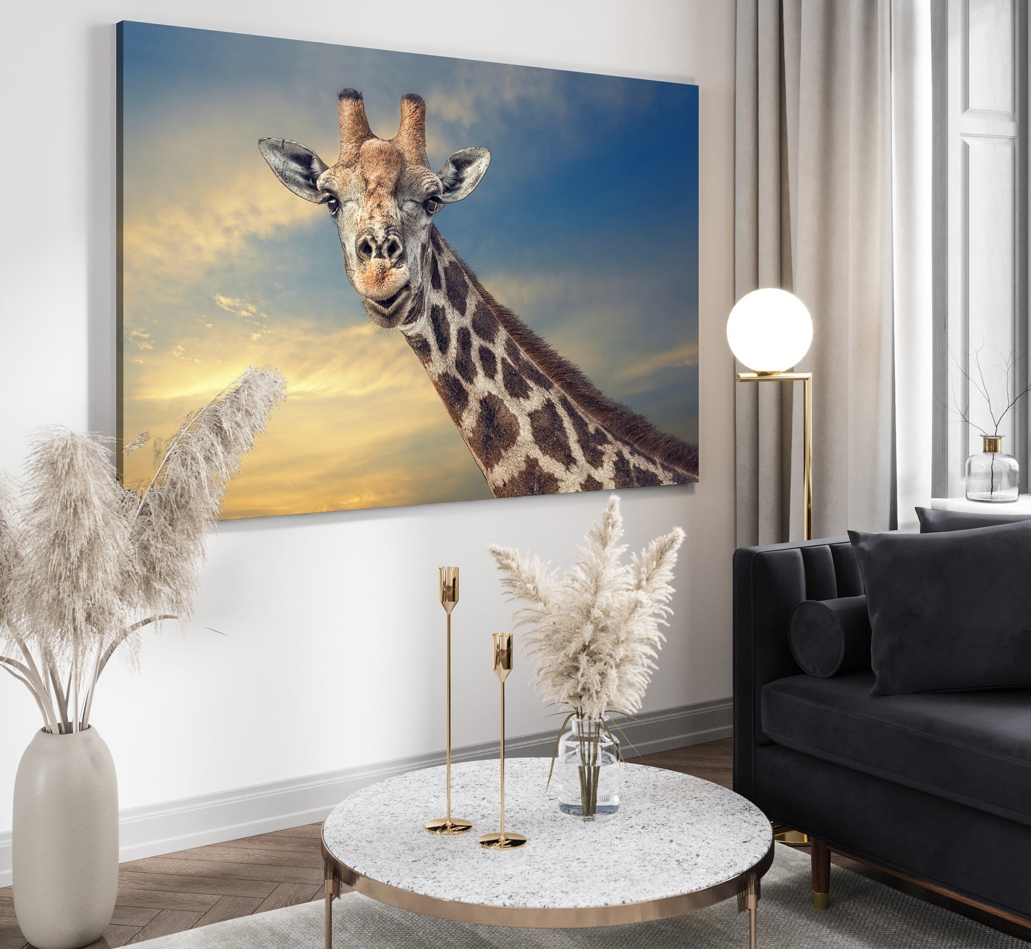 Canvastavla - Giraffe