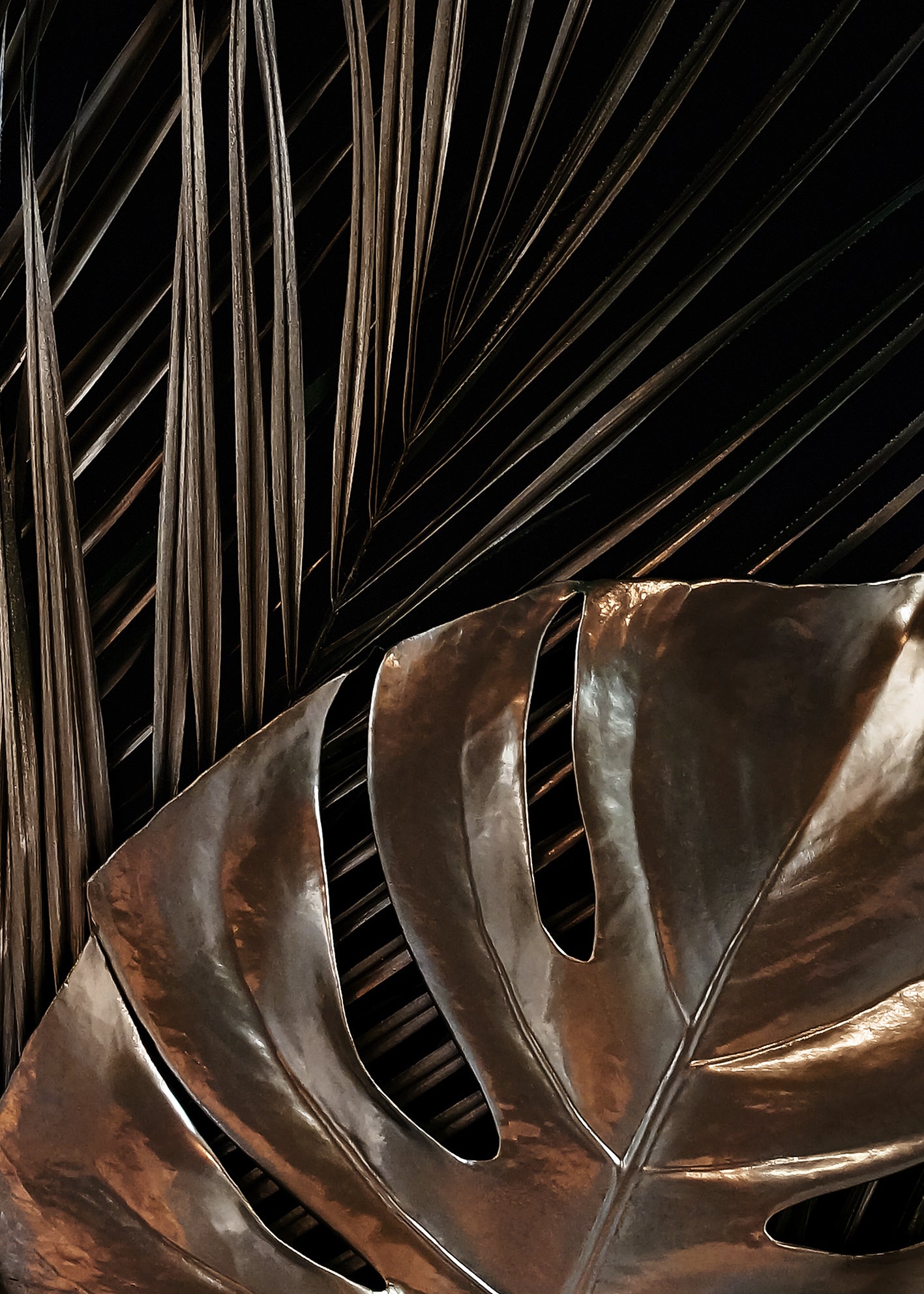 Canvastavla - Monstera of Copper