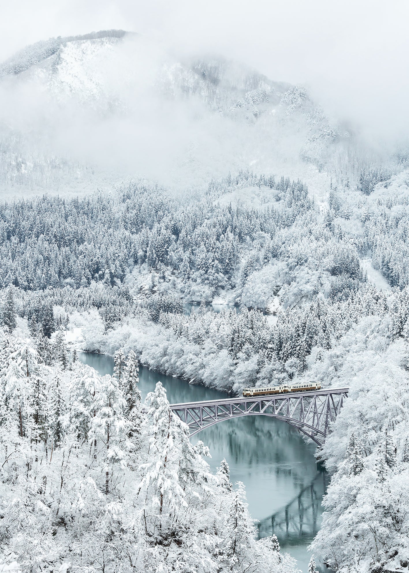 Ljuddämpande tavla - Train in Winter