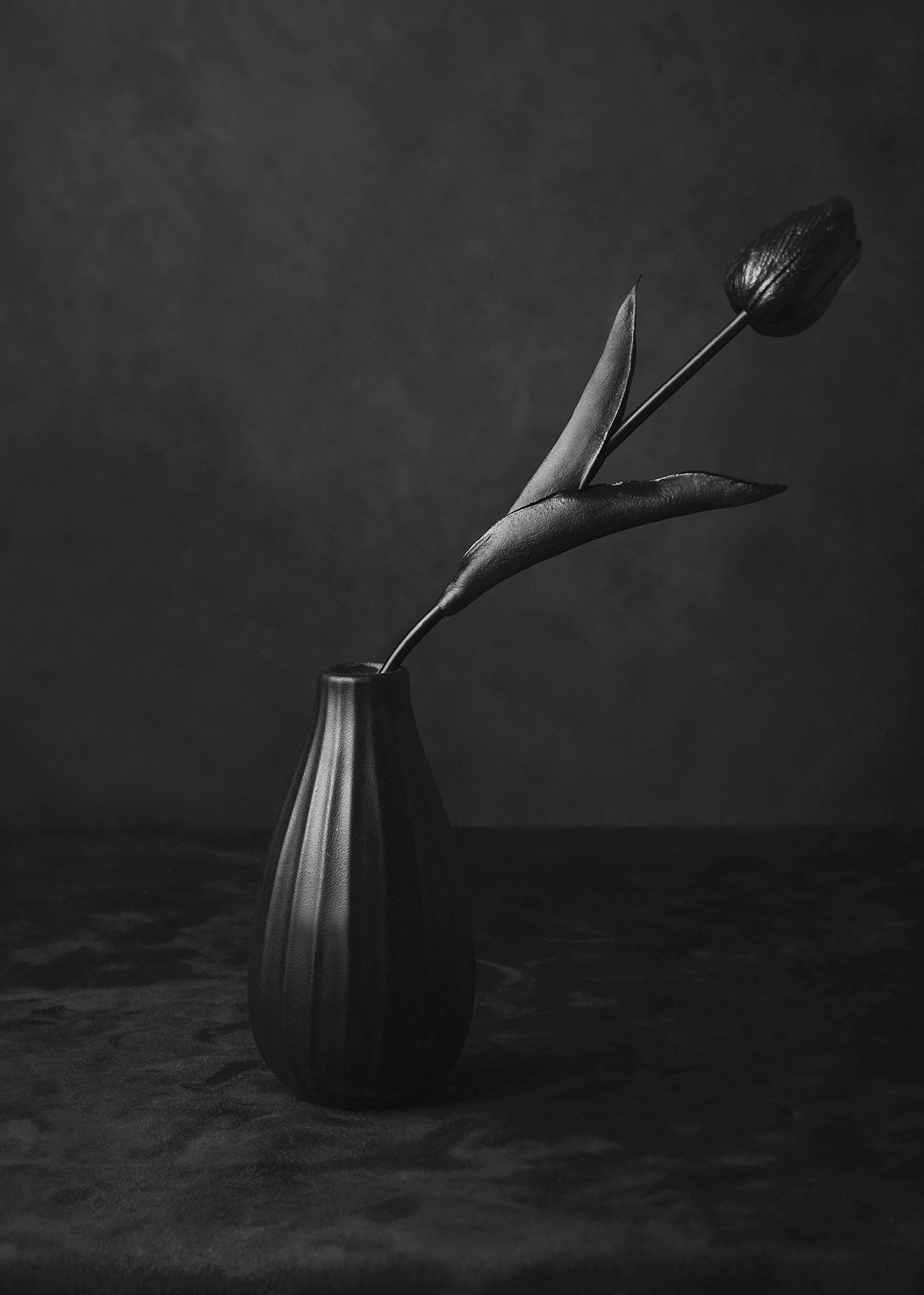 Ljuddämpande tavla - Black Tulip