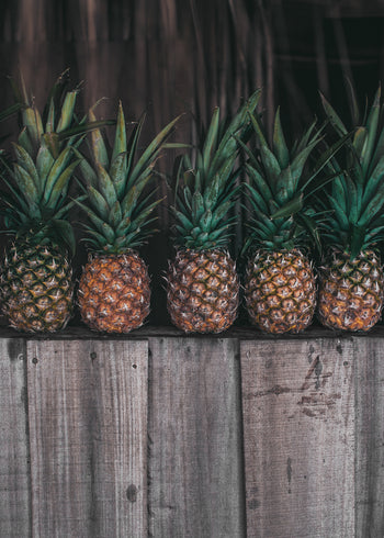 Ljuddämpande tavla - Beach and Pineapples