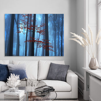 Canvastavla - Foggy Forest