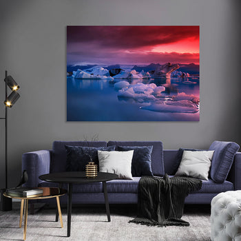 Canvastavla - Arctic Sunset