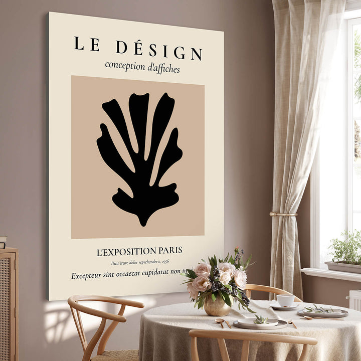 Canvastavla - Le désign beige