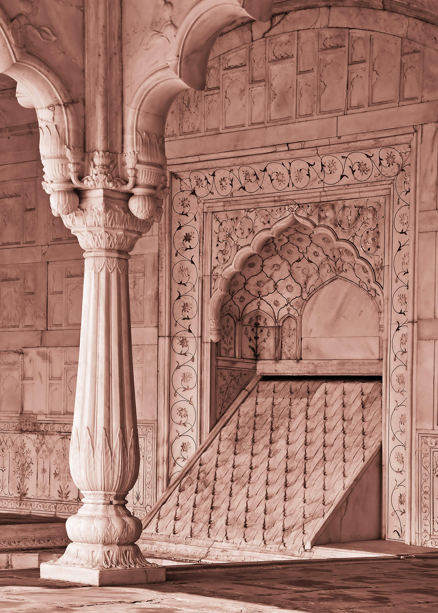 Canvastavla - Red Fort in Agra