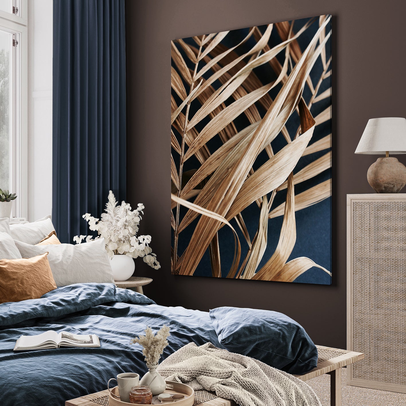 Canvastavla - Dry Palm Leaves
