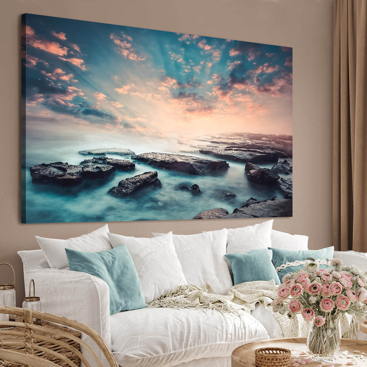Canvastavla - Turquoise Sunrise