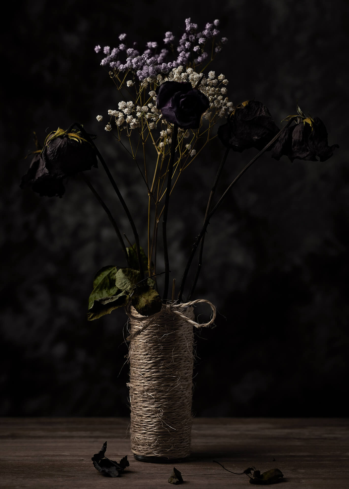 Canvastavla - Dry Flowers