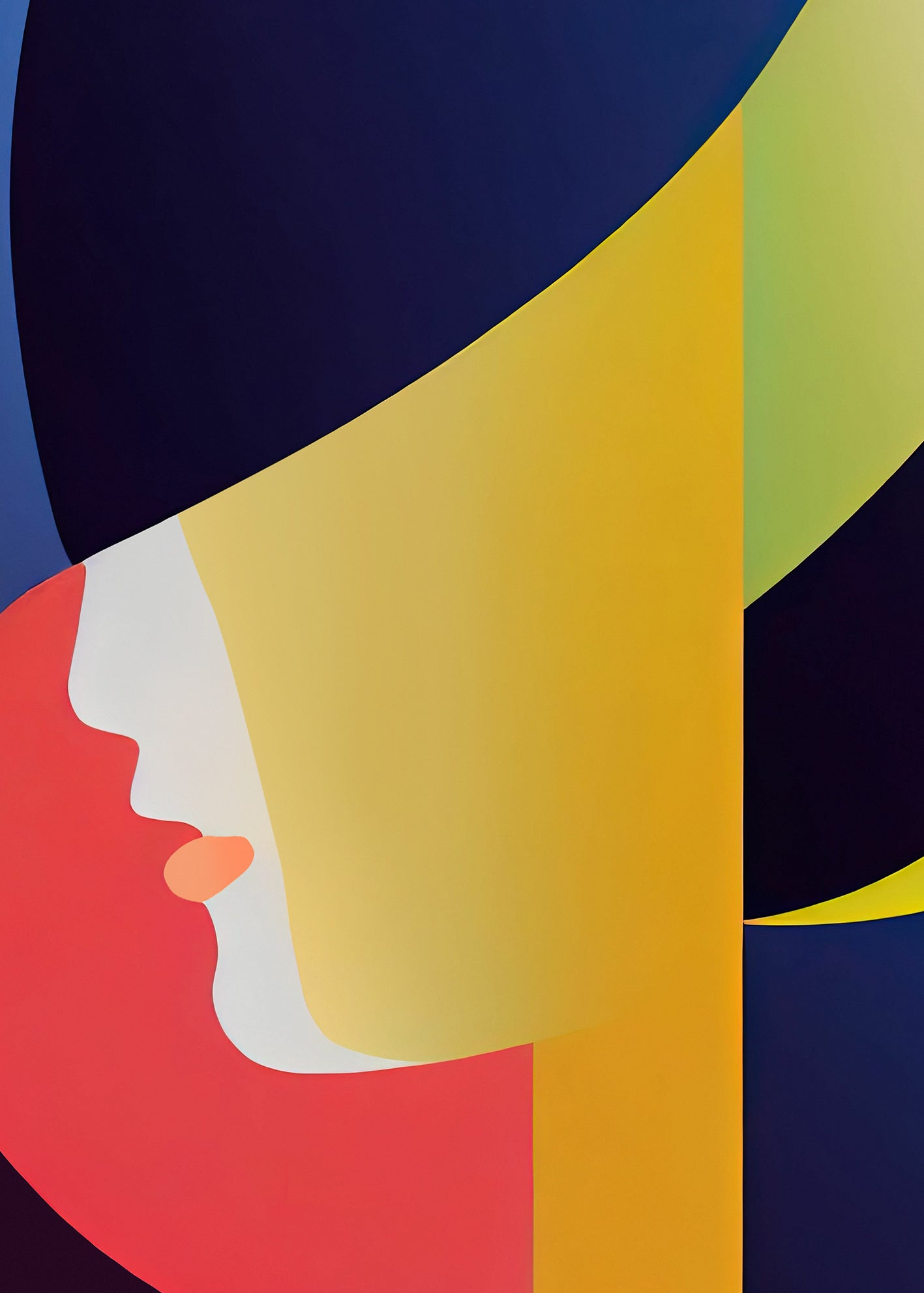 Ljuddämpande tavla - Colorful Woman