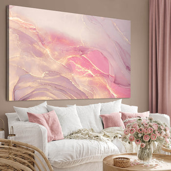 Canvastavla - Golden Pink