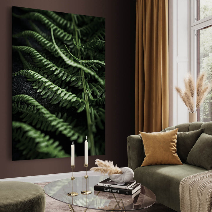 Canvastavla - Green fern