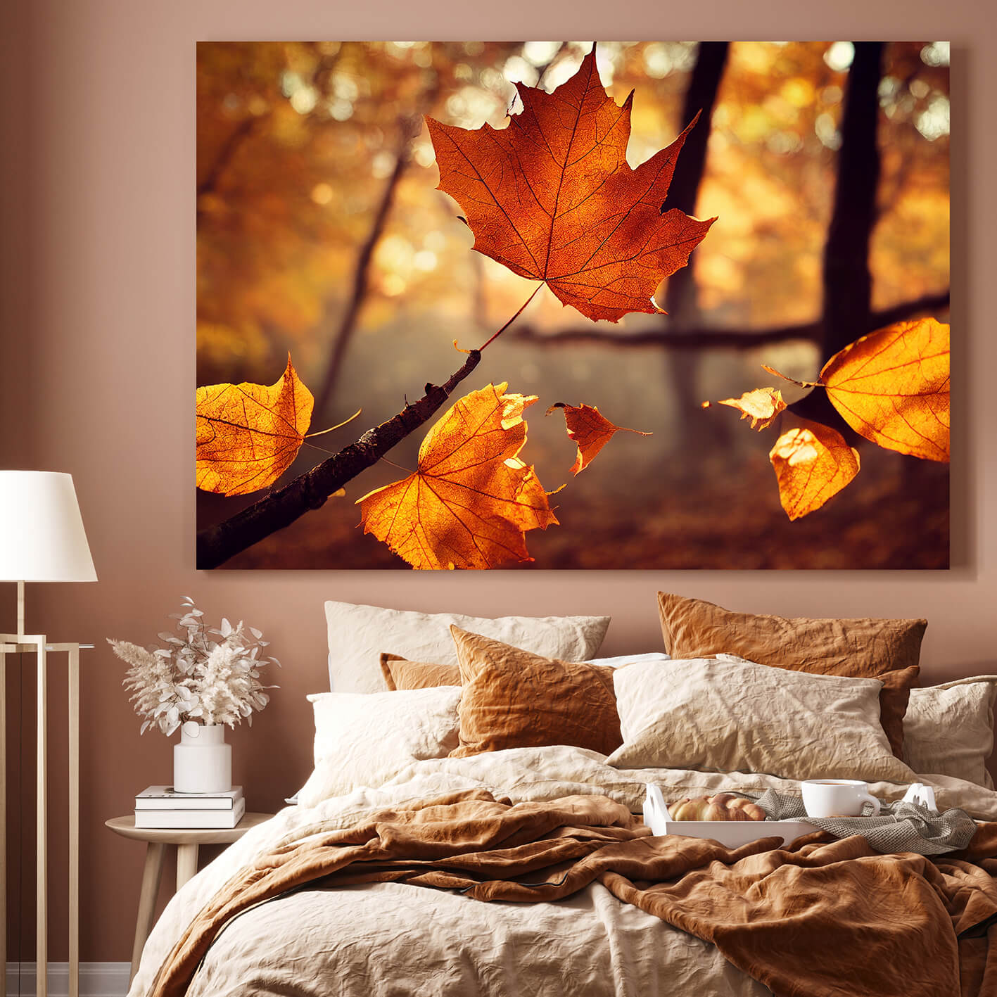Canvastavla - Sunny Leaf