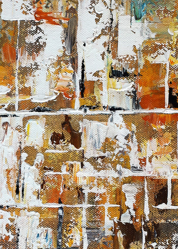 Abstrakt Oljemålning - Copper