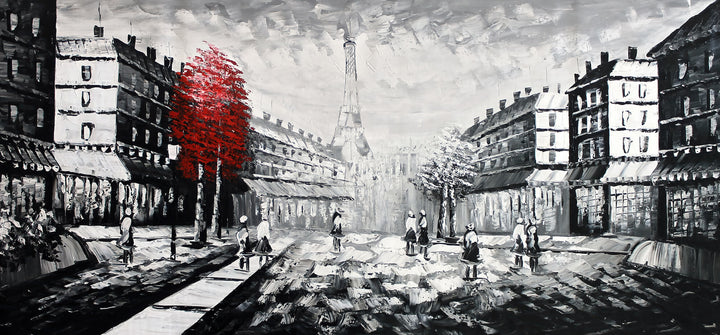 Abstrakt Oljemålning - Paris