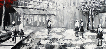 Abstrakt Oljemålning - Paris