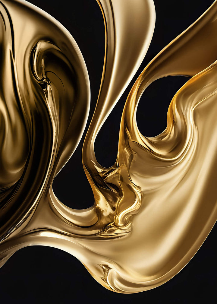 Canvastavla - Gold on Black