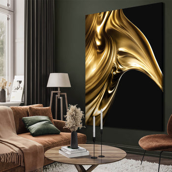 Canvastavla - Golden Swirl