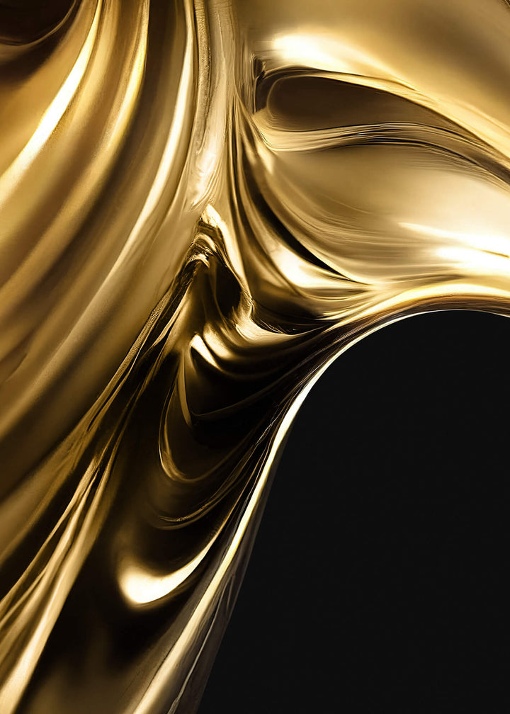 Canvastavla - Golden Swirl