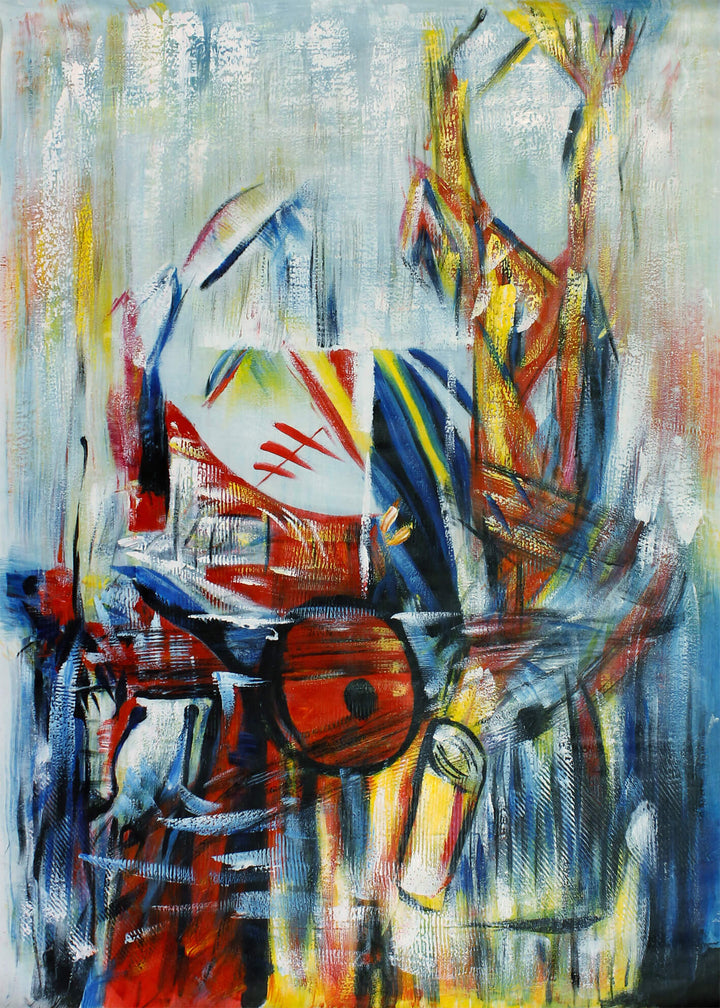 Abstrakt Oljemålning - Harbour