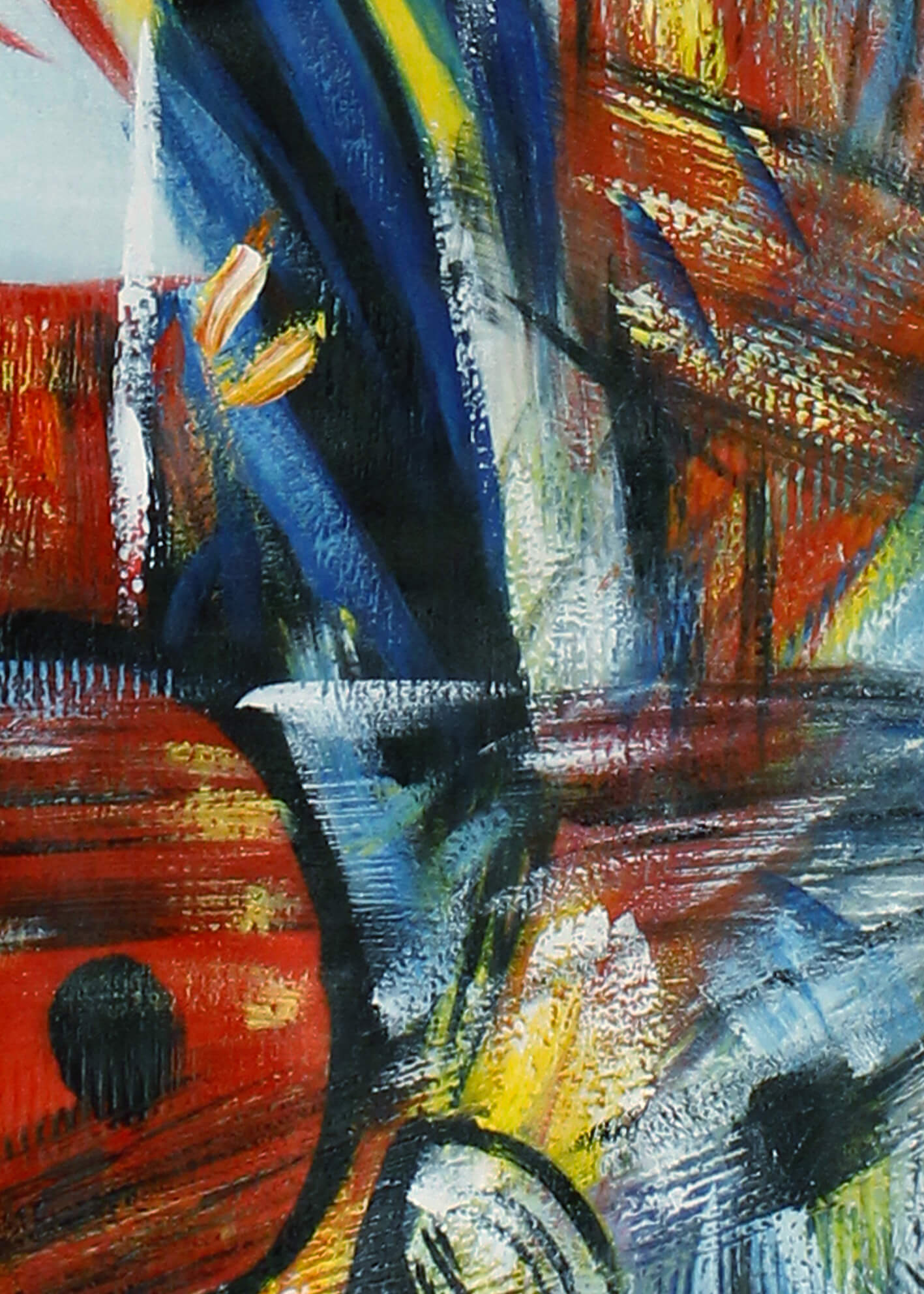 Abstrakt Oljemålning - Harbour