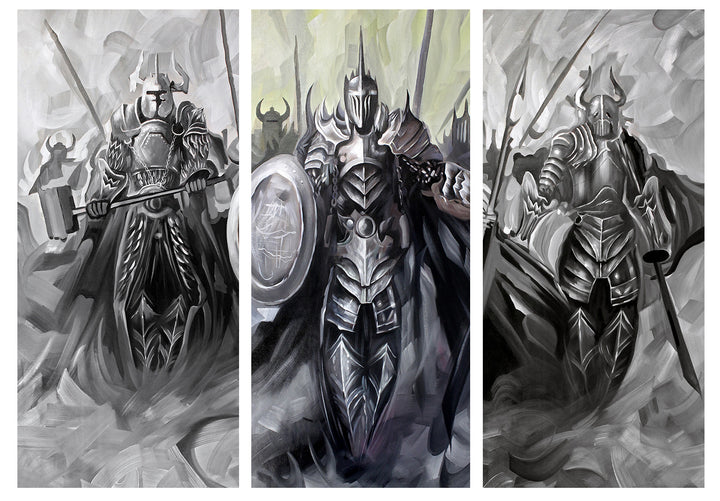 Abstrakti Taulu - Dark Knights