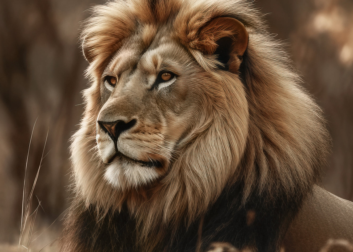 Canvastavla - Regal Lion