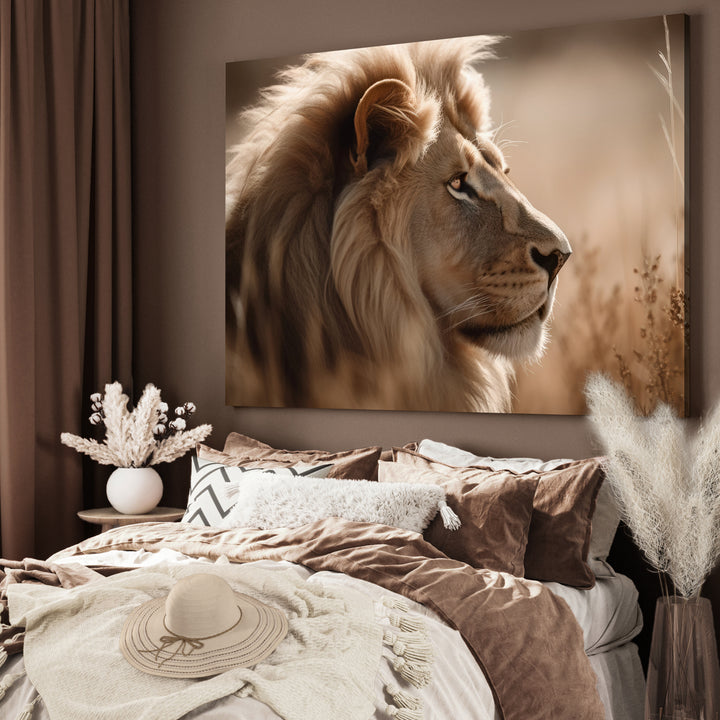 Canvastavla - Lion Profile