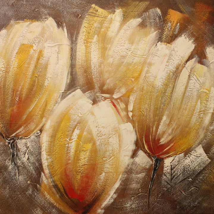 Abstrakt Oljemålning - Tulips